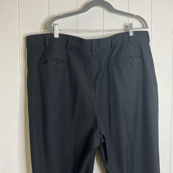 Stafford Performance Men's 42x32 Regular Fit Ankle Dress Pants Comfort Grey - Picture 11 of 14